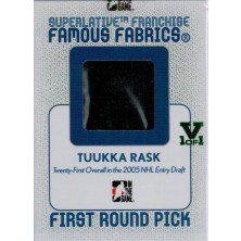 Rask Tuukka - 2008-09 ITG Superlative Vault Superlative Franchise Famous Fabrics First Round Picks No.FRP03