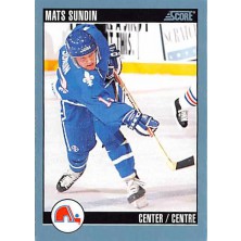 Sundin Mats - 1992-93 Score Canadian No.153