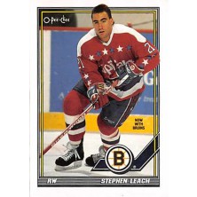 Leach Stephen - 1991-92 O-Pee-Chee No.100