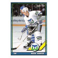 Hunter Mark - 1991-92 O-Pee-Chee No.109