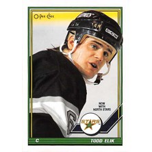 Elik Todd - 1991-92 O-Pee-Chee No.251