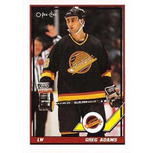 Adams Greg - 1991-92 O-Pee-Chee No.340