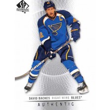 Backes David - 2012-13 SP Authentic No.89