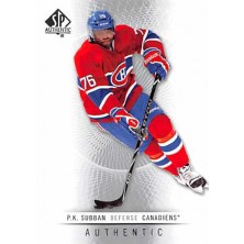 Subban P.K. - 2012-13 SP Authentic No.20