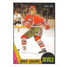Adams Greg - 1987-88 O-Pee-Chee No.135