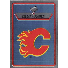 Calgary Flames Logo - 1990-91 Panini Stickers No.180