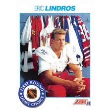 Lindros Eric - 1991-92 Score Canadian Bilingual No.329