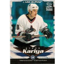 Kariya Steve - 1999-00 Crown Royale Card-Supials Minis No.20