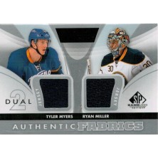 Myers Tyler, Miller Ryan - 2012-13 SP Game Used Authentic Fabrics Dual No.AF2-MM