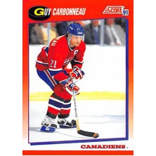 Carbonneau Guy - 1991-92 Score Canadian Bilingual No.19