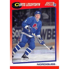 Leschyshyn Curtis - 1991-92 Score Canadian Bilingual No.58