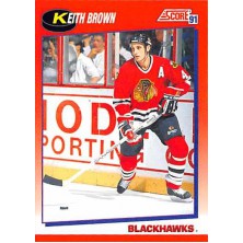 Brown Keith - 1991-92 Score Canadian Bilingual No.76