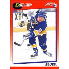 Lowry Dave - 1991-92 Score Canadian Bilingual No.149