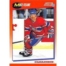 Keane Mike - 1991-92 Score Canadian Bilingual No.251