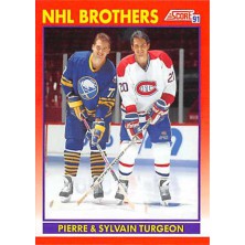Turgeon Pierre, Turgeon Sylvain - 1991-92 Score Canadian Bilingual No.267