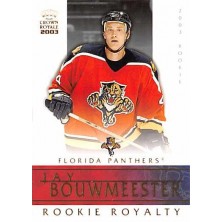 Bouwmeester Jay - 2002-03 Crown Royale Rookie Royalty No.11