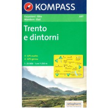 Trento a okolí - Kompass 647