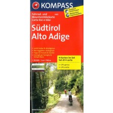 Cyklomapa Jižní Tyrolsko - Südtirol, set 4 map - Kompass 3401