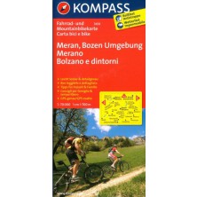 Cyklomapa Meran,Bozen Umgebung - Kompass 3414