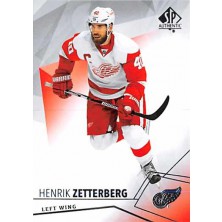Zetterberg Henrik - 2015-16 SP Authentic No.95