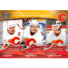 Kiprusoff Miikka, Iginla Jarome, Phaneuf Dion - 2007-08 McDonalds Upper Deck Three Stars No.CL5