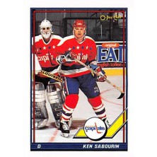 Sabourin Ken - 1991-92 O-Pee-Chee No.43