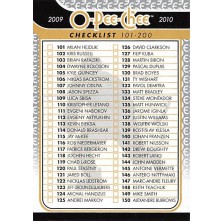 Checklist 101-200 - 2009-10 O-Pee-Chee No.497