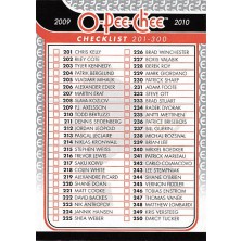 Checklist 201-300 - 2009-10 O-Pee-Chee No.498