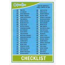 Checklist 101-200 - 2010-11 O-Pee-Chee No.497