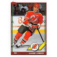 Lemieux Claude - 1991-92 Topps No.394