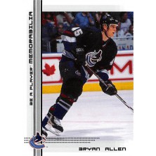 Allen Bryan - 2000-01 BAP Memorabilia No.514