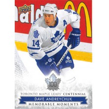 Andreychuk Dave - 2017-18 Toronto Maple Leafs Centennial No.193