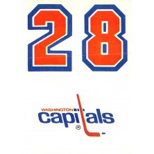 Washington Capitals - 1987-88 Topps Sticker Inserts No.30