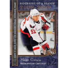 Green Mike - 2008-09 Upper Deck Biography of a Season No.BS26