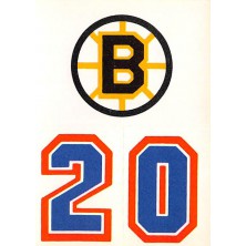 Boston Bruins - 1986-87 Topps Sticker Inserts No.31A