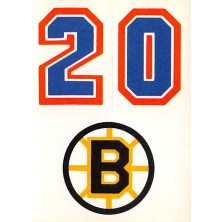 Boston Bruins - 1986-87 Topps Sticker Inserts No.31B