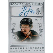 Lindholm Hampus - 2013-14 National Treasures Rookie Riches Autographs No.RR-HLI