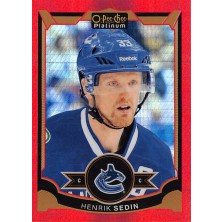 Sedin Henrik - 2015-16 O-Pee-Chee Platinum Red Prism No.33