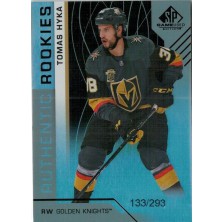 Hyka Tomáš - 2018-19 SP Game Used Rainbow No.162