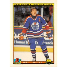 Kurri Jari - 1990-91 Bowman Hat Tricks No.19