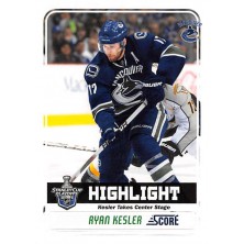 Kesler Ryan - 2011-12 Score Glossy No.497