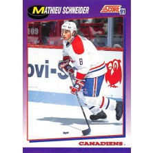 Schneider Mathieu - 1991-92 Score American No.105