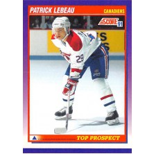 Lebeau Patrick - 1991-92 Score American No.390