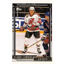 Lemieux Claude - 1992-93 Topps Gold No.43