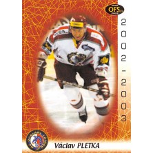 Pletka Václav - 2002-03 OFS No.311