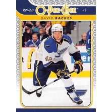 Backes David - 2009-10 O-Pee-Chee No.222