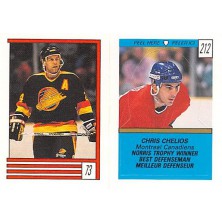 Chelios Chris, Melnyk Larry - 1989-90 O-Pee-Chee Stickers No.73/212