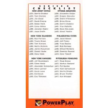 Checklist 374-462 - 1993-94 Power Play No.519