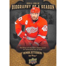 Zetterberg Henrik - 2011-12 Upper Deck Biography of a Season No.BOS26
