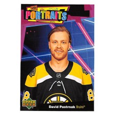 Pastrňák David - 2020-21 Upper Deck UD Portraits No.P27